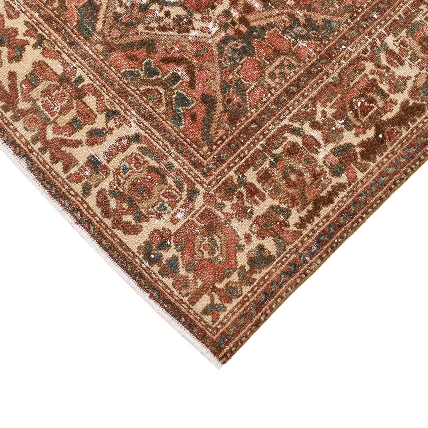 Tappeto vintage - 198 x 150 cm - beige scuro