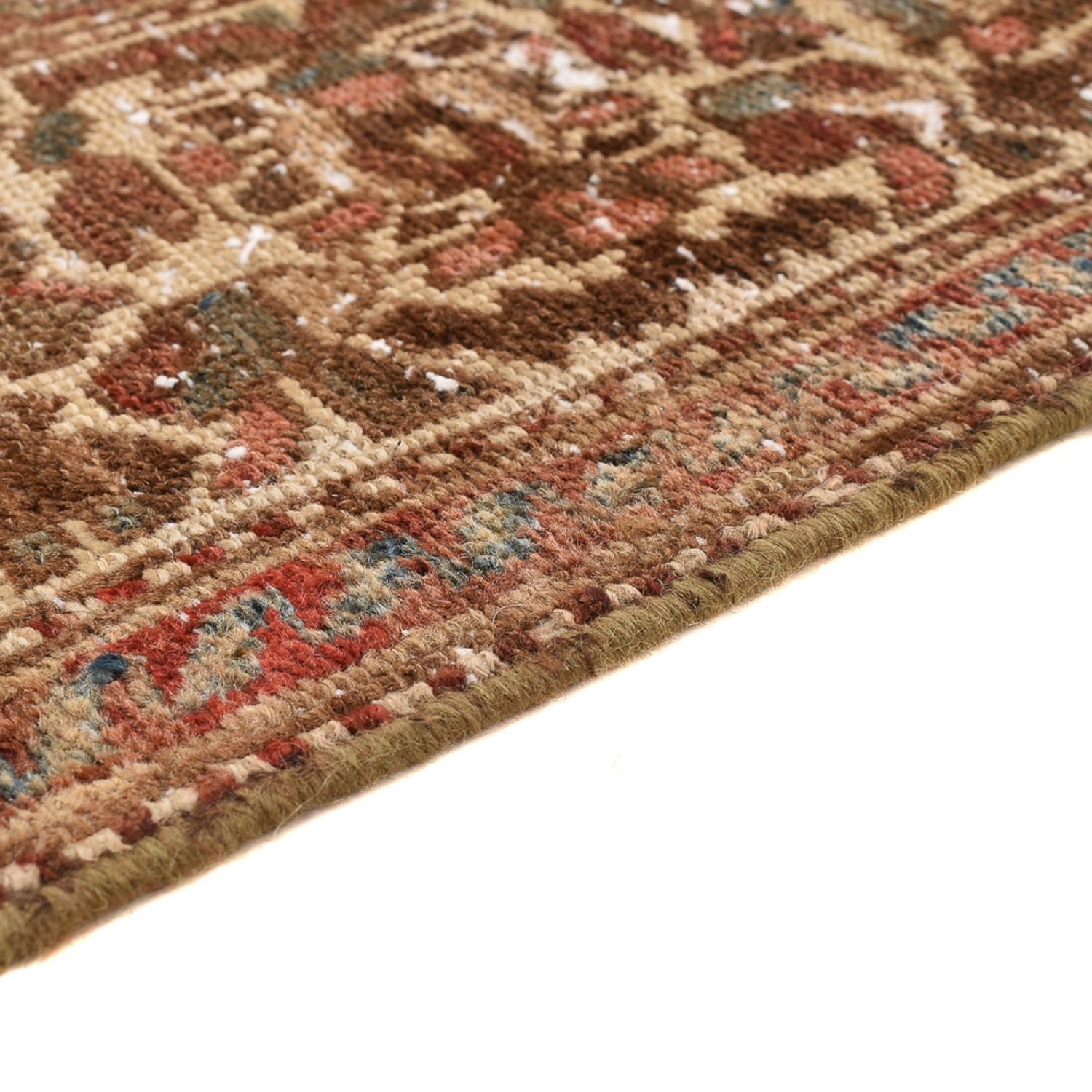 Tappeto vintage - 198 x 150 cm - beige scuro
