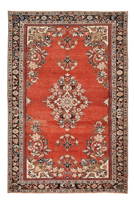 Tappeto vintage - 242 x 157 cm - rosso