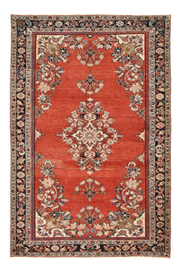 Tappeto vintage - 242 x 157 cm - rosso