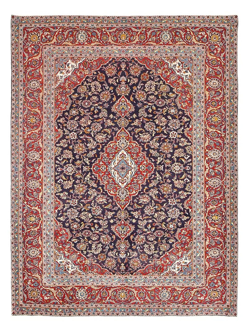 Tappeto Persero - Keshan - 340 x 255 cm - rosso scuro
