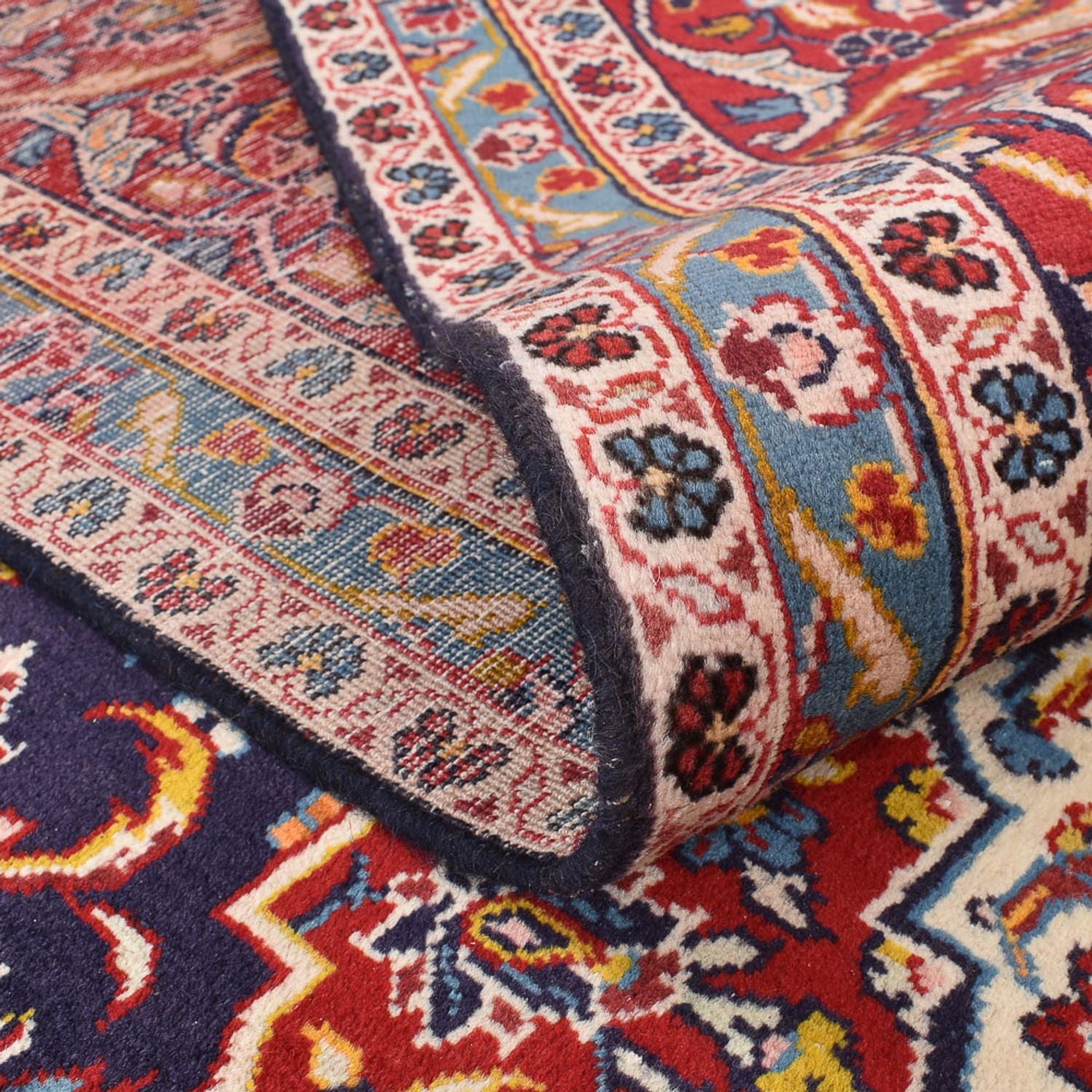 Tappeto Persero - Keshan - 340 x 255 cm - rosso scuro
