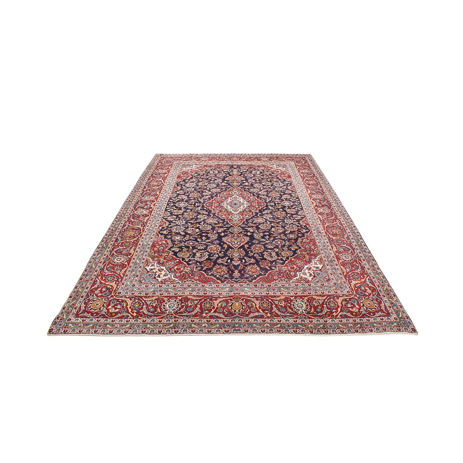 Tappeto Persero - Keshan - 340 x 255 cm - rosso scuro