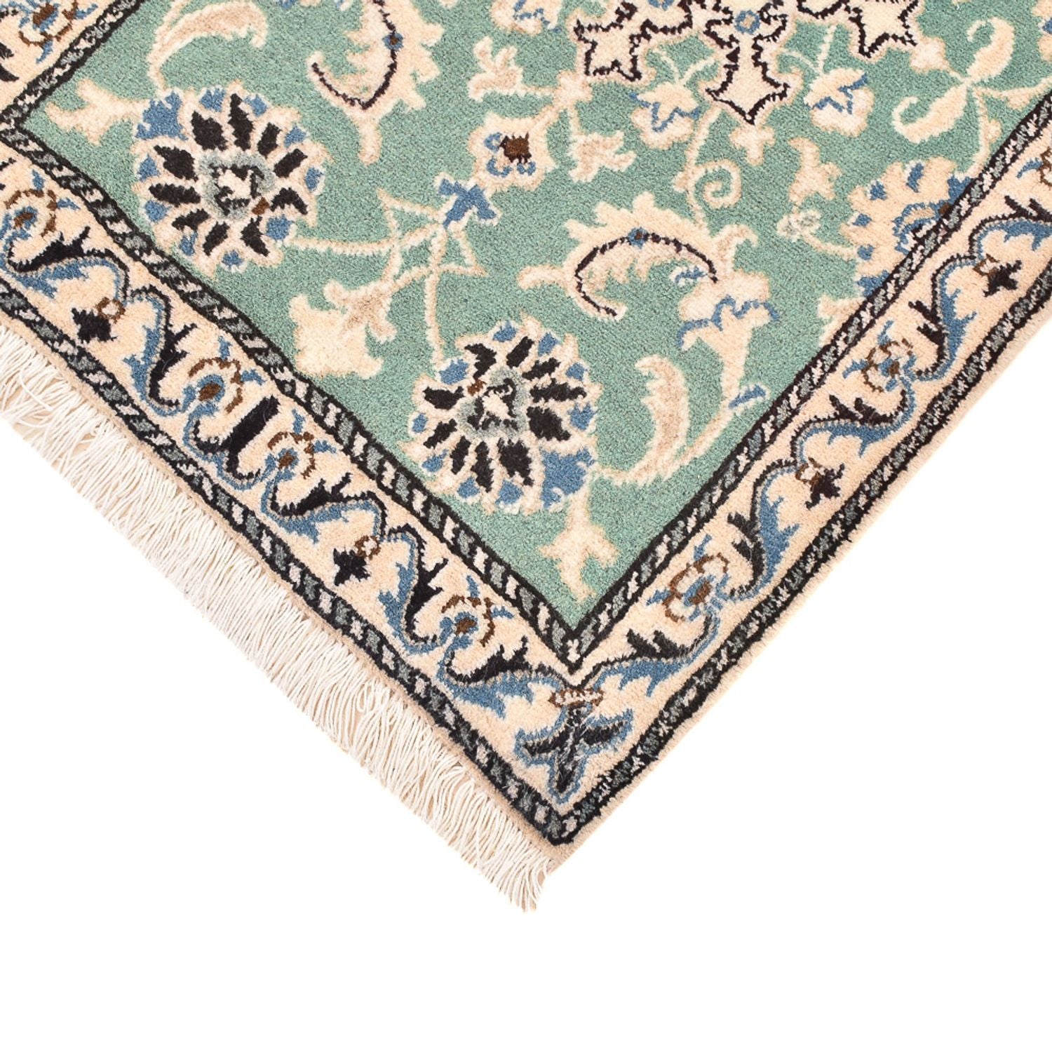Tappeto Persero - Nain - 87 x 59 cm - verde chiaro
