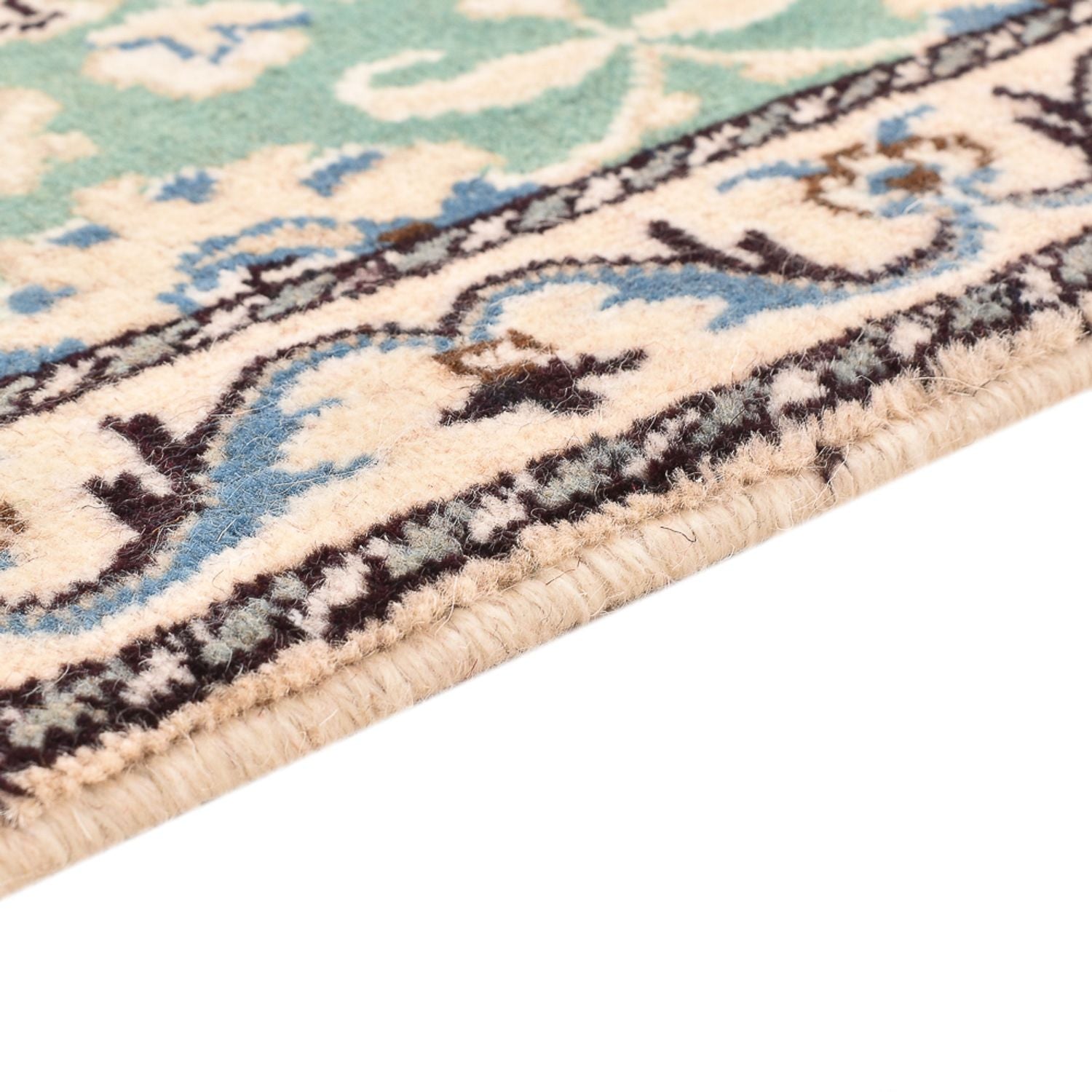 Tappeto Persero - Nain - 87 x 59 cm - verde chiaro