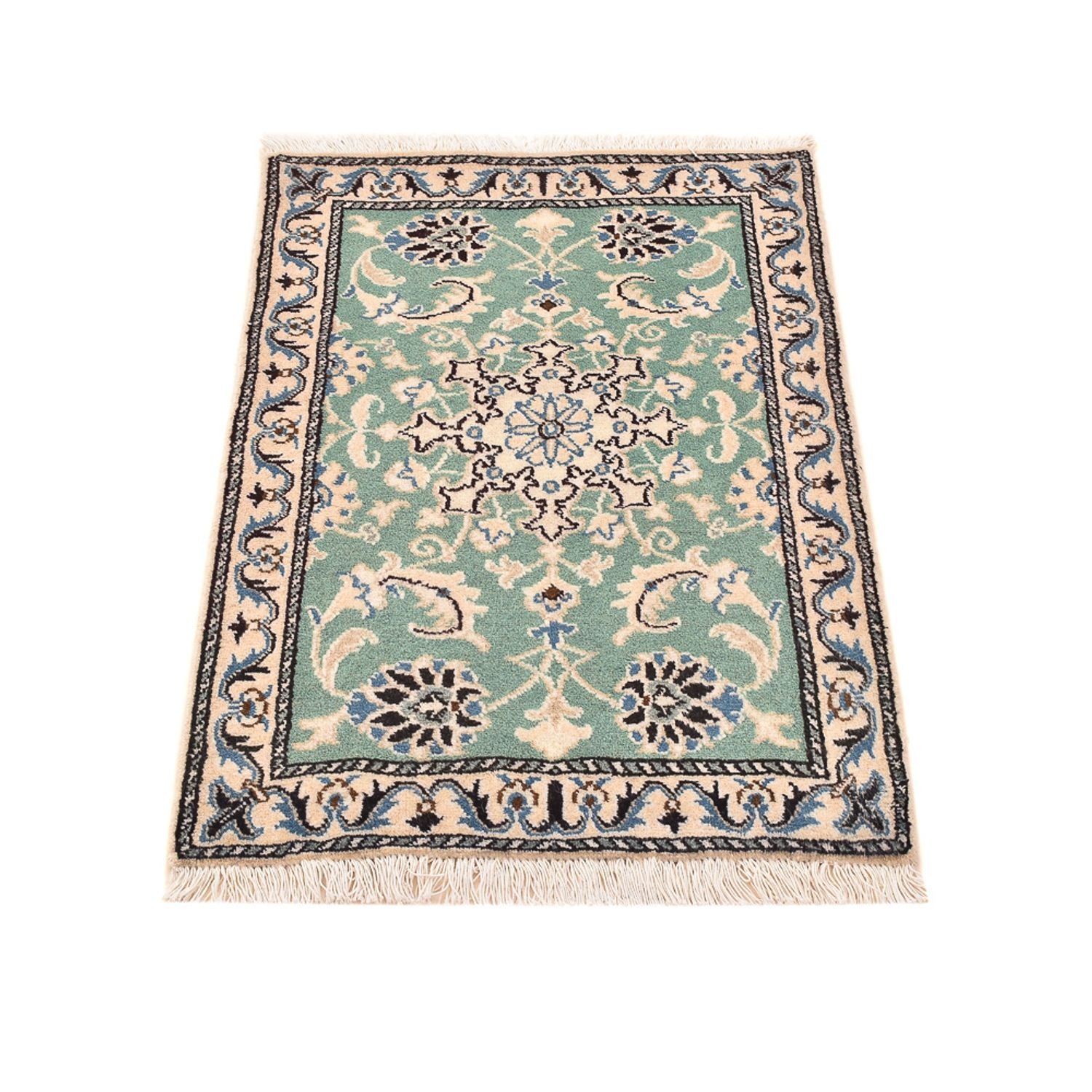 Tappeto Persero - Nain - 87 x 59 cm - verde chiaro