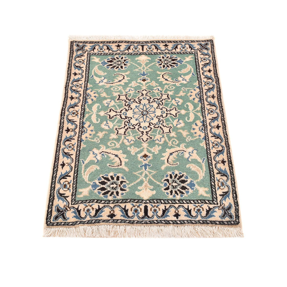 Tappeto Persero - Nain - 87 x 59 cm - verde chiaro