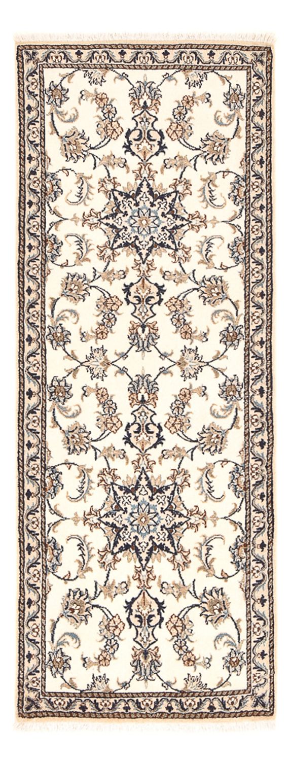 Tappeto corsia Tappeto Persero - Nain - 208 x 79 cm - bianco