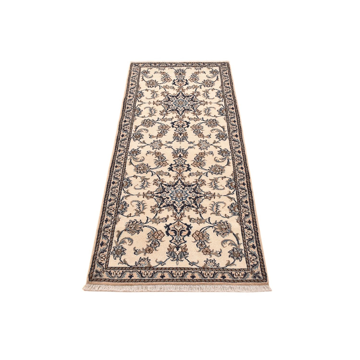 Tappeto corsia Tappeto Persero - Nain - 208 x 79 cm - bianco