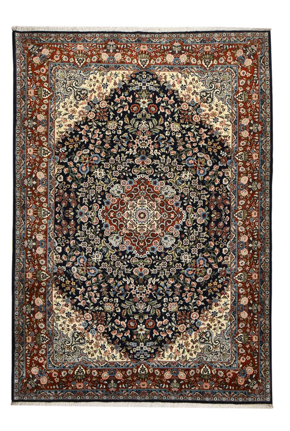 Tappeto Persero - Keshan - 315 x 220 cm - blu scuro