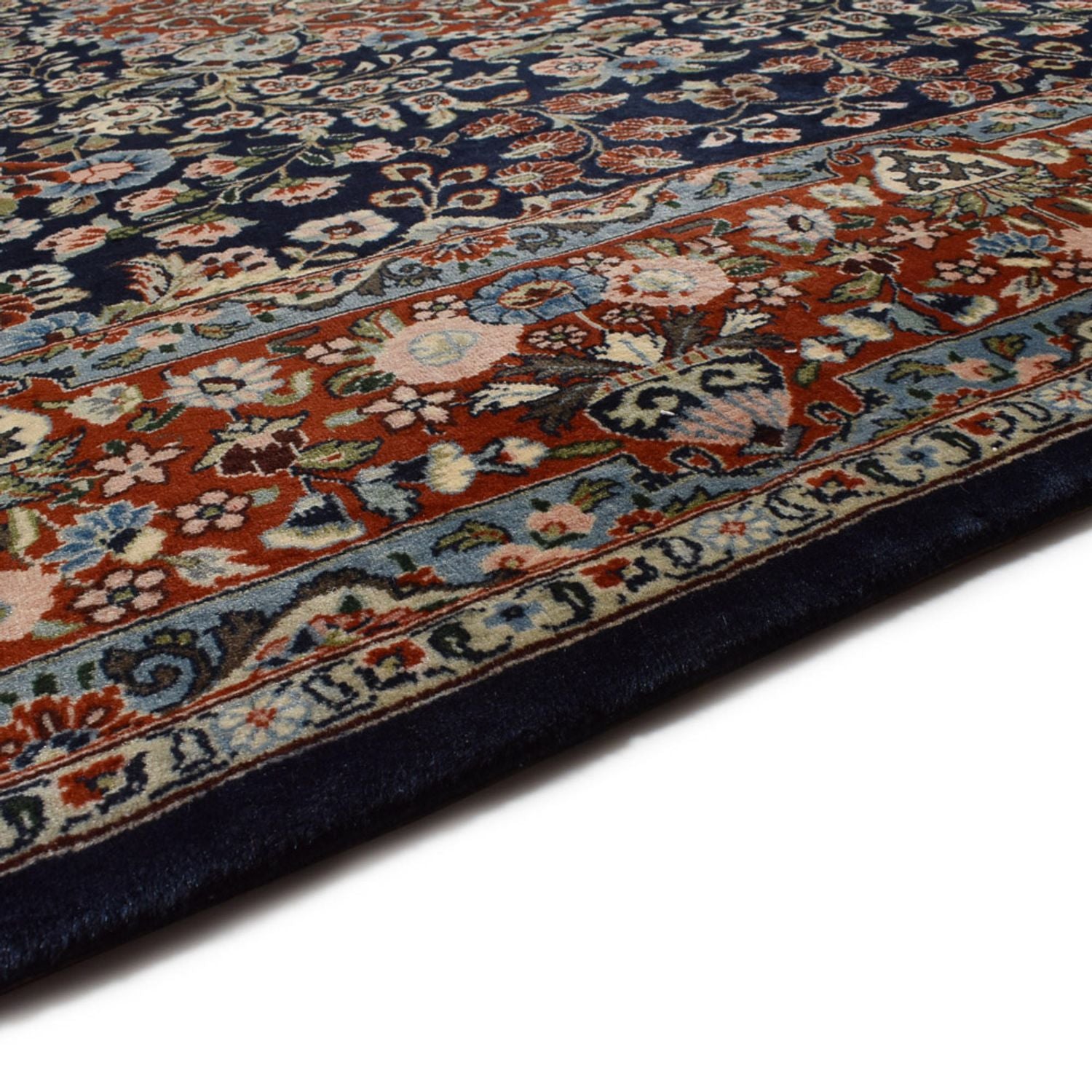 Tappeto Persero - Keshan - 315 x 220 cm - blu scuro