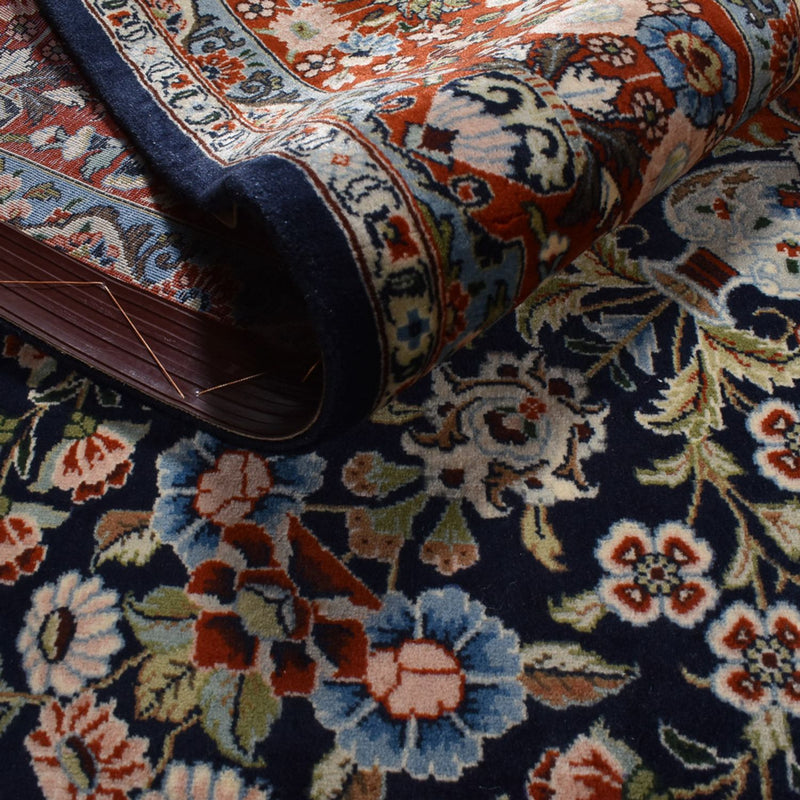 Tappeto Persero - Keshan - 315 x 220 cm - blu scuro