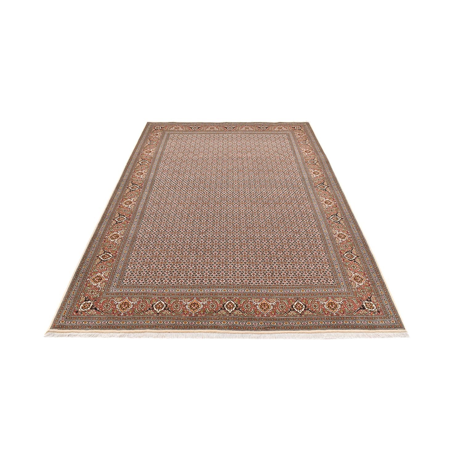 Tappeto Persero - Tabriz - Reale - 284 x 184 cm - beige scuro
