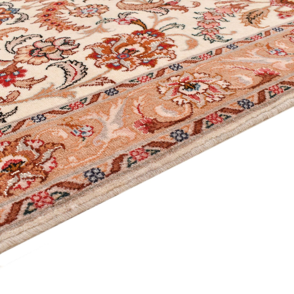 Tappeto corsia Tappeto Persero - Tabriz - Premio - 314 x 79 cm - beige