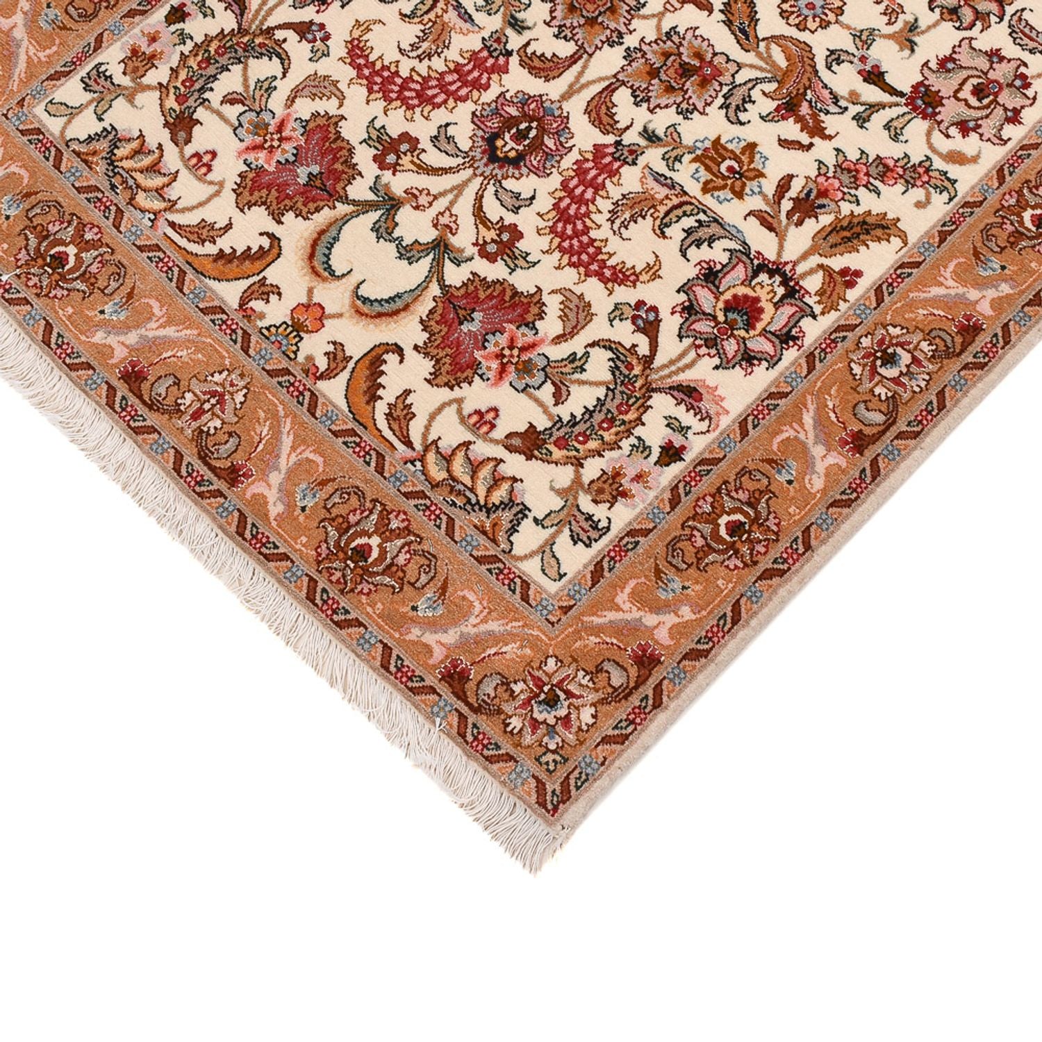 Tappeto corsia Tappeto Persero - Tabriz - Premio - 317 x 72 cm - beige