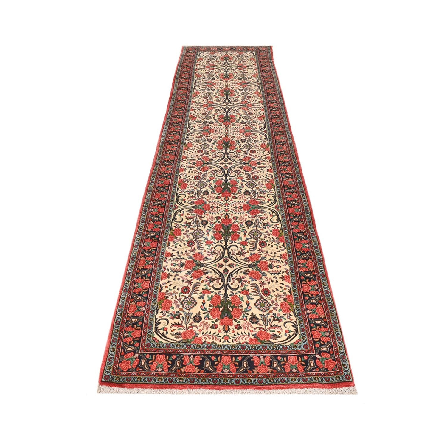 Tappeto corsia Tappeto Persero - Bidjar - 405 x 95 cm - beige scuro