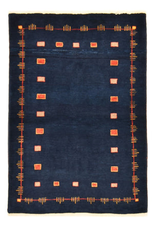 Tappeto Gabbeh - Loribaft Persero - 143 x 110 cm - blu scuro