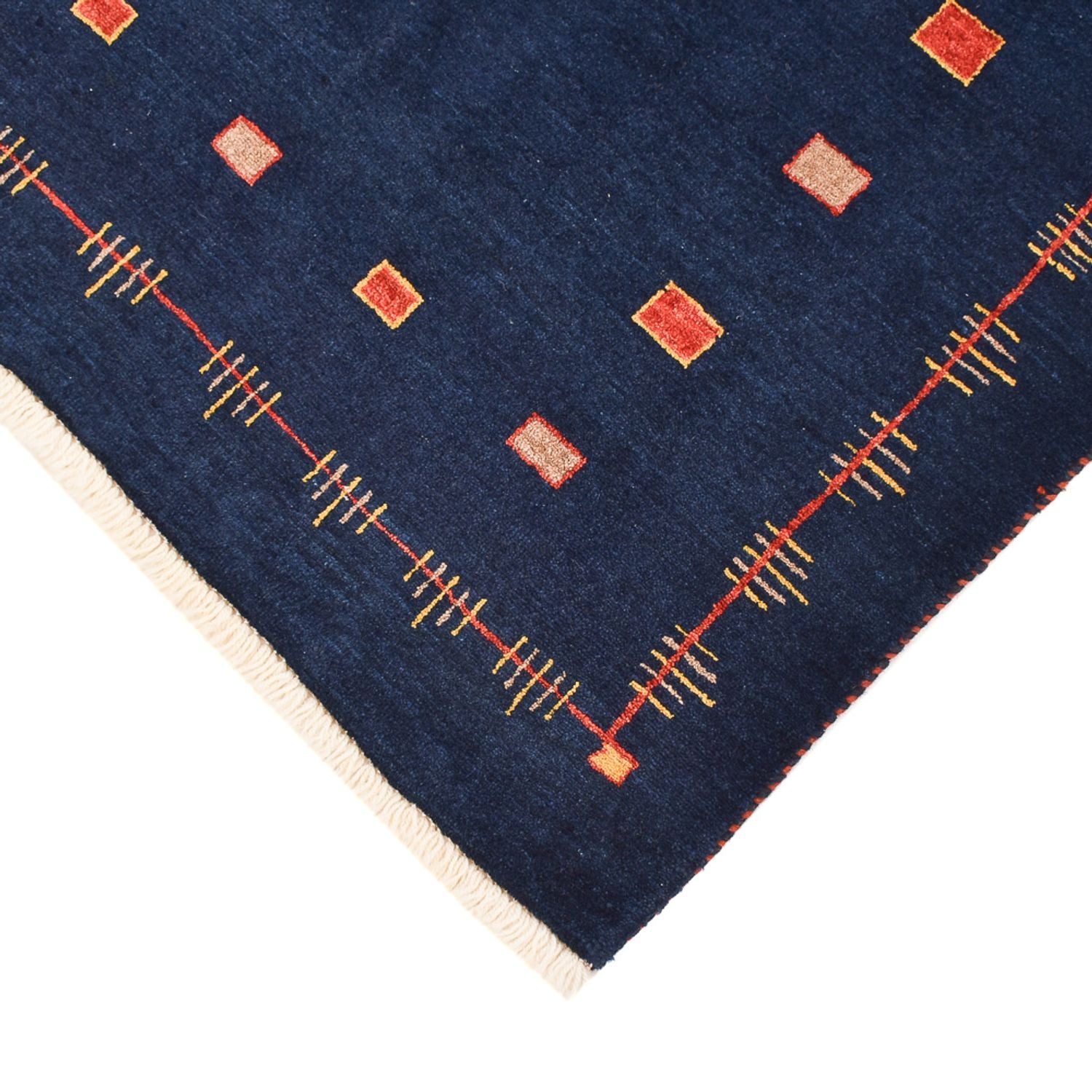 Tappeto Gabbeh - Loribaft Persero - 143 x 110 cm - blu scuro