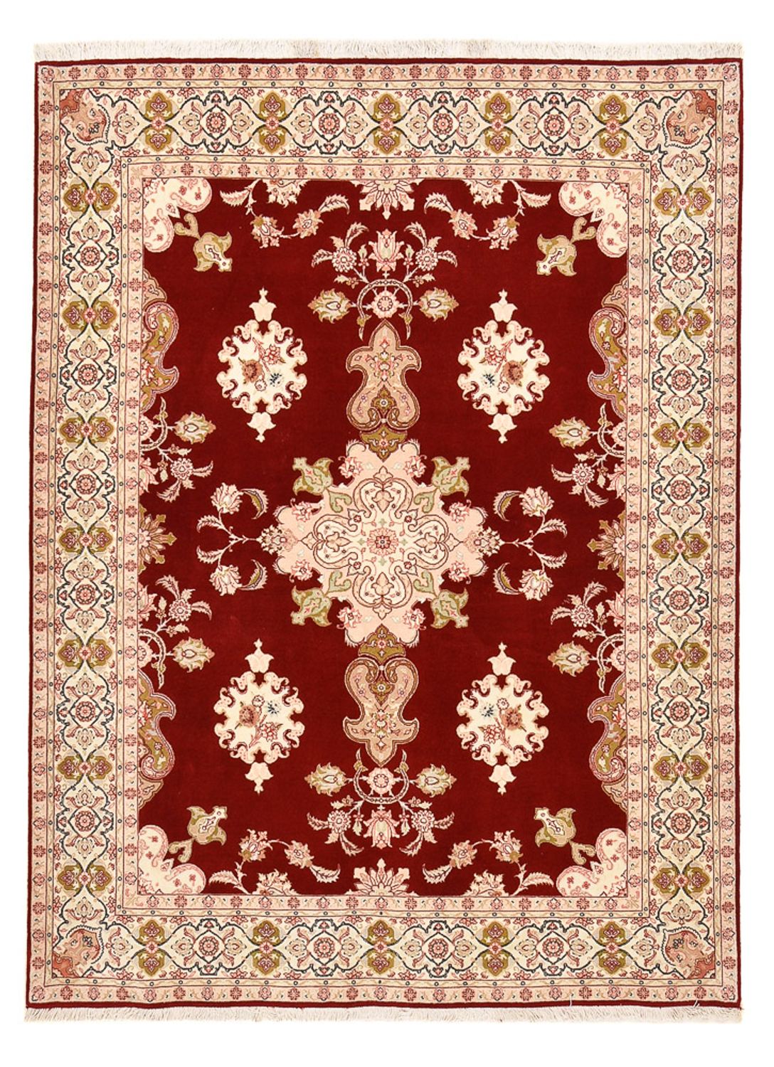 Tappeto Persero - Tabriz - Reale - 203 x 152 cm - rosso