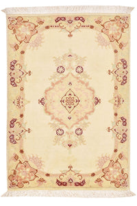 Tappeto Persero - Tabriz - Reale - 89 x 58 cm - beige chiaro