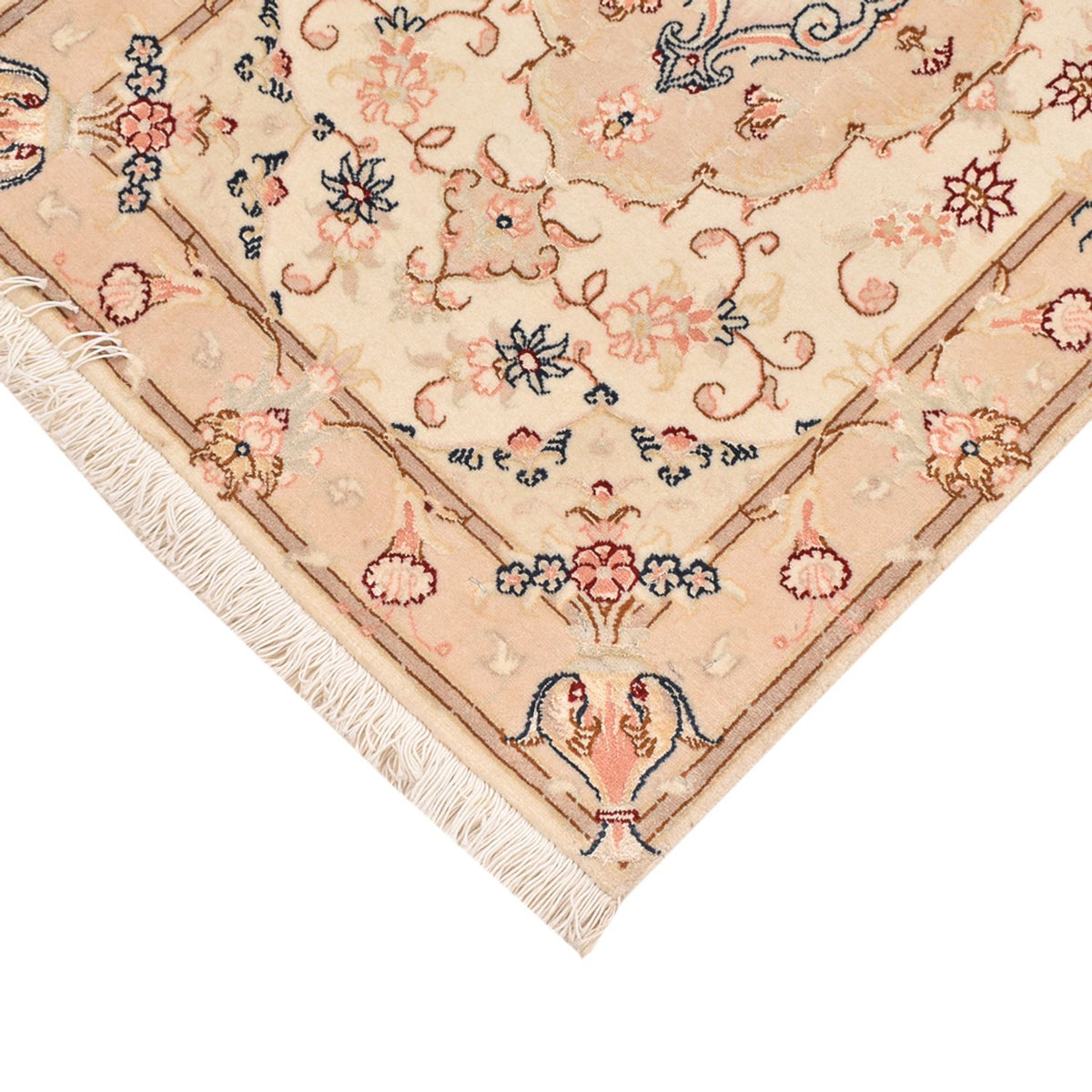Tappeto Persero - Tabriz - Reale - 90 x 60 cm - beige chiaro