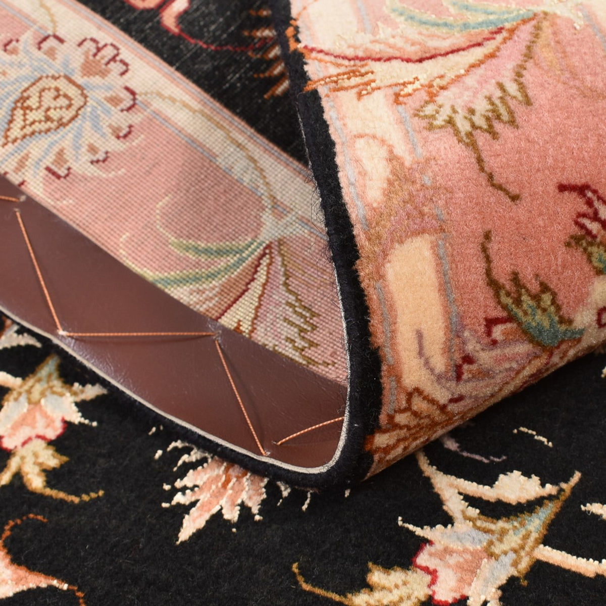 Tappeto Persero - Tabriz - Reale - 123 x 74 cm - blu scuro