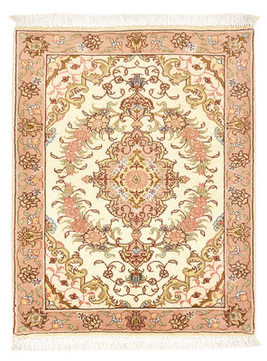Tappeto Persero - Tabriz - Reale - 82 x 62 cm - beige scuro