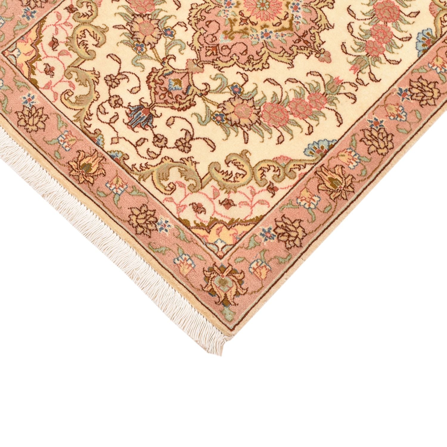 Tappeto Persero - Tabriz - Reale - 82 x 62 cm - beige scuro