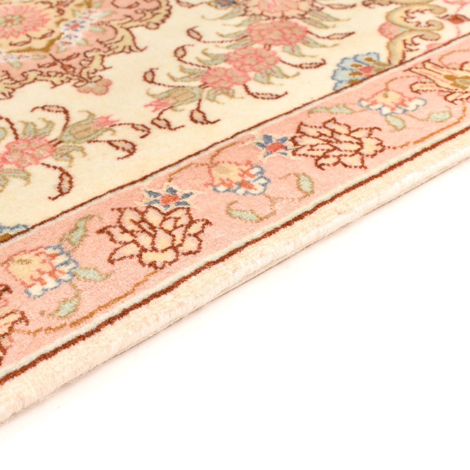 Tappeto Persero - Tabriz - Reale - 82 x 62 cm - beige scuro
