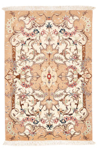 Tappeto Persero - Tabriz - Reale - 92 x 59 cm - beige chiaro