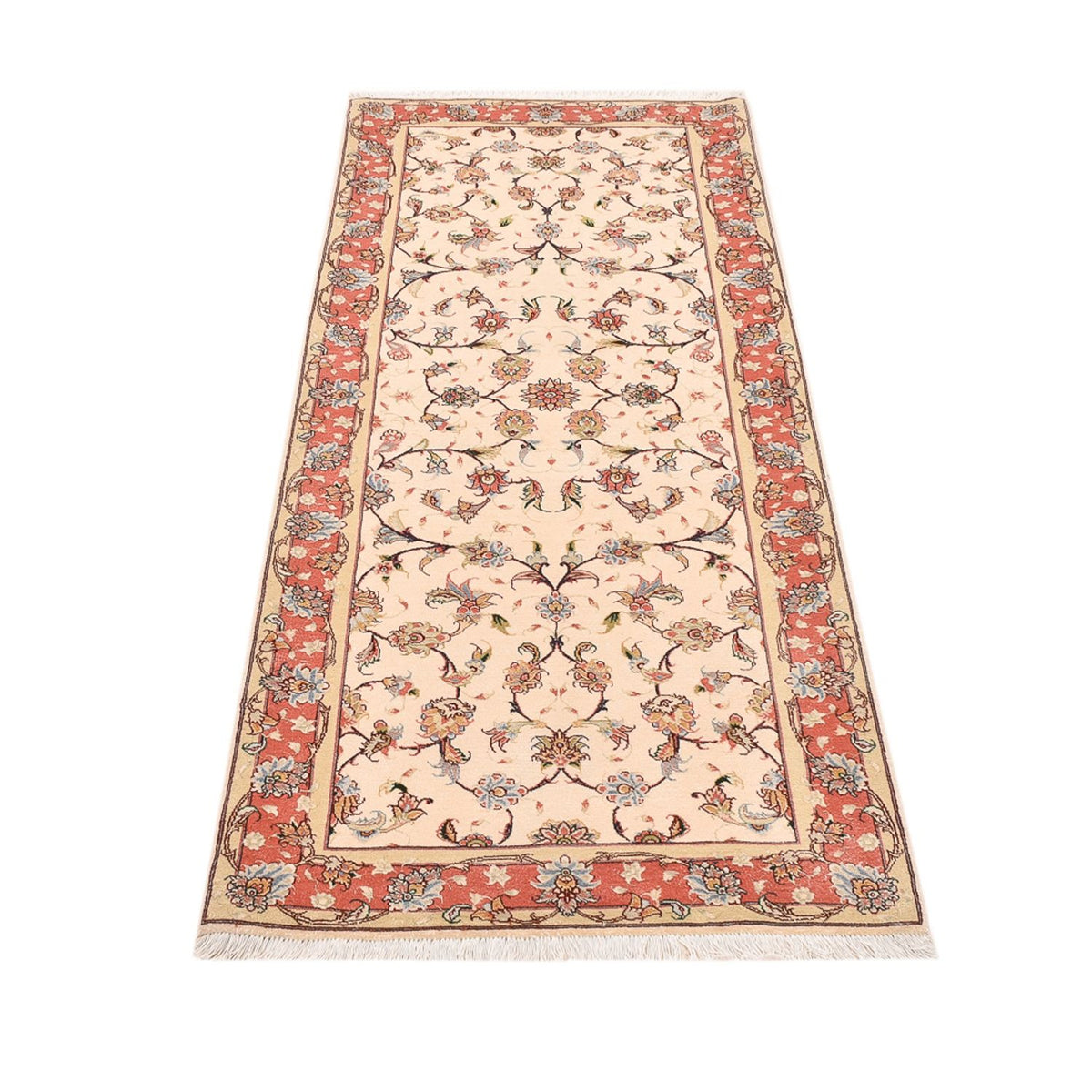 Tappeto corsia Tappeto Persero - Tabriz - Reale - 204 x 80 cm - beige