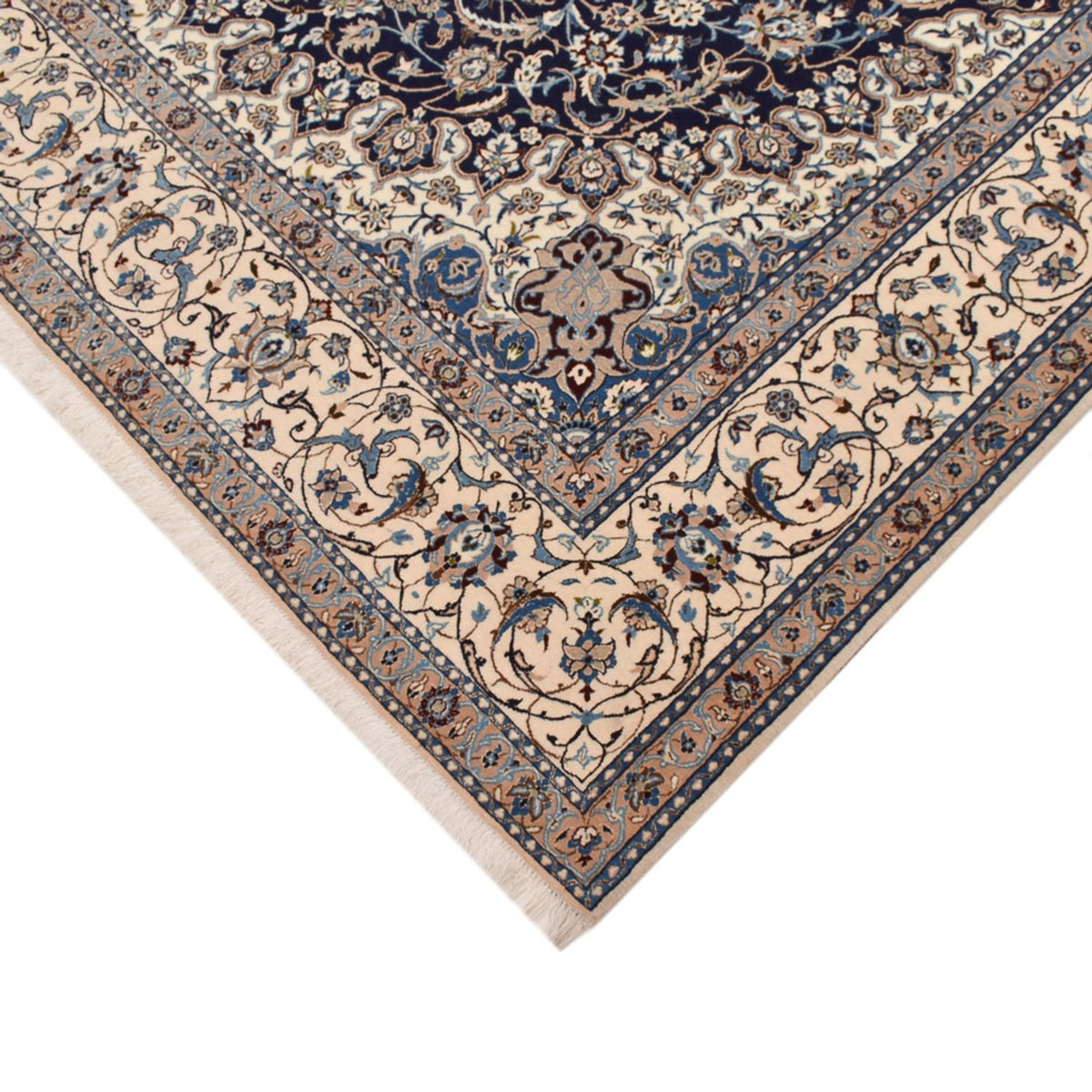 Tappeto Persero - Nain - Premio - 308 x 211 cm - blu scuro