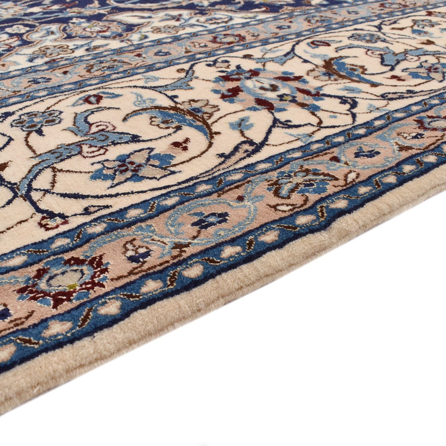 Tappeto Persero - Nain - Premio - 308 x 211 cm - blu scuro