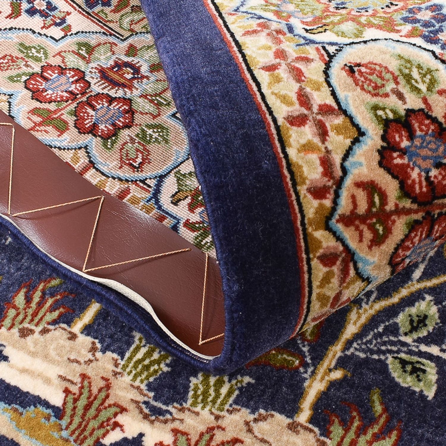 Tappeto Persero - Ghom - Reale - 154 x 102 cm - blu scuro