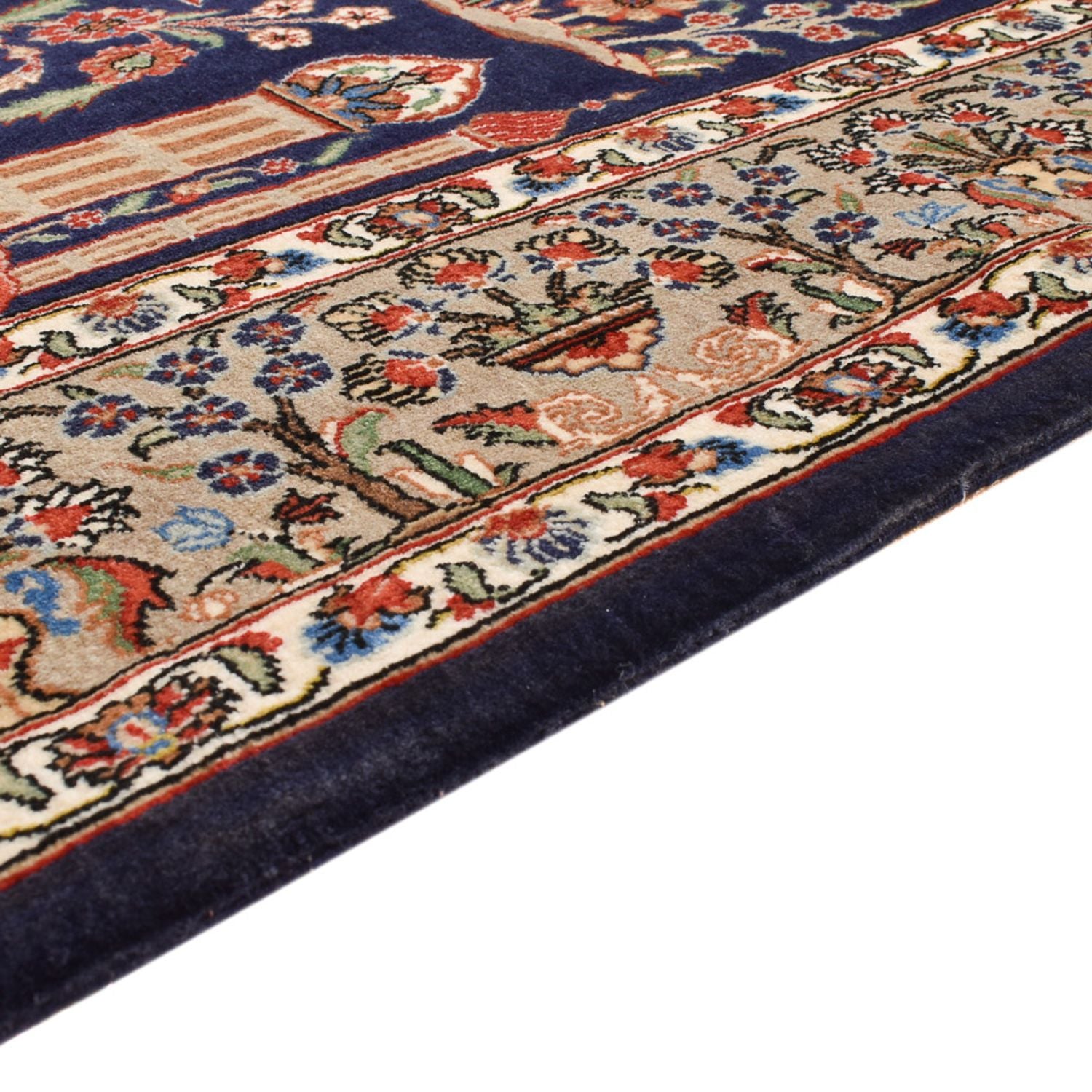 Tappeto Persero - Ghom - Reale - 200 x 130 cm - blu scuro