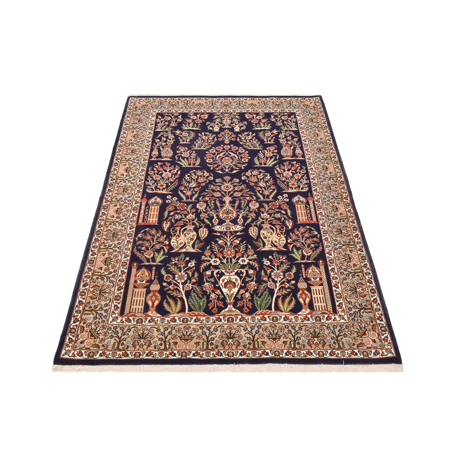 Tappeto Persero - Ghom - Reale - 200 x 130 cm - blu scuro