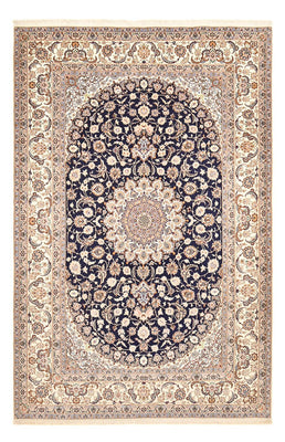 Tappeto Persero - Isfahan - Premio - 306 x 202 cm - blu scuro