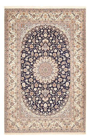 Tappeto Persero - Isfahan - Premio - 306 x 202 cm - blu scuro