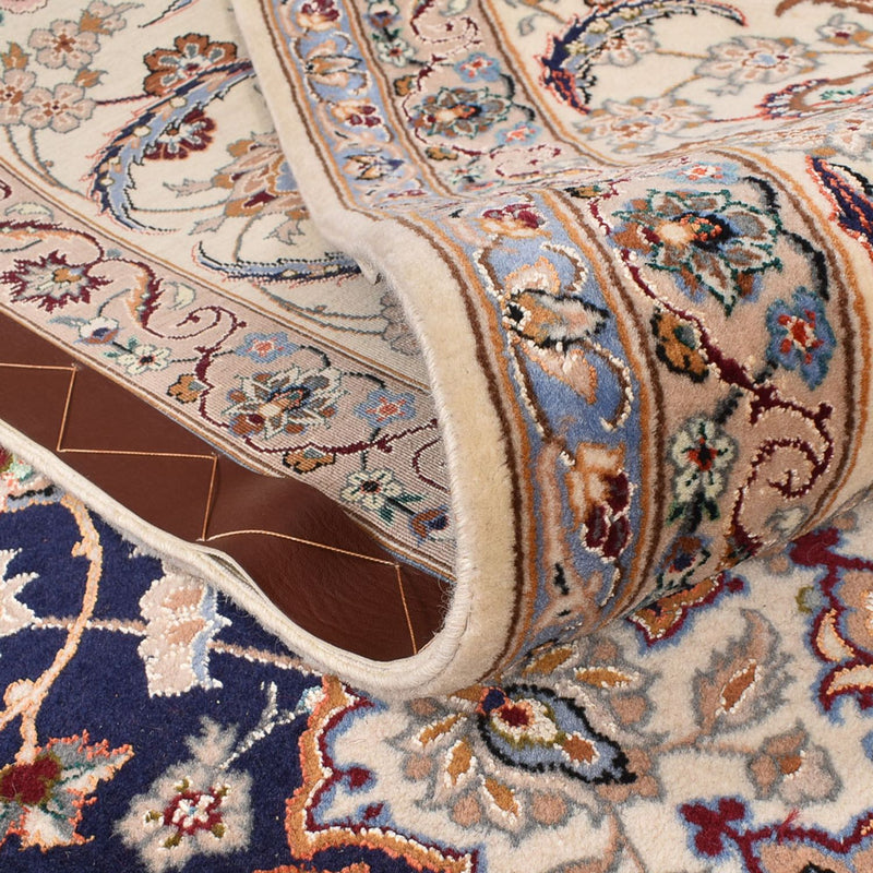 Tappeto Persero - Isfahan - Premio - 306 x 202 cm - blu scuro
