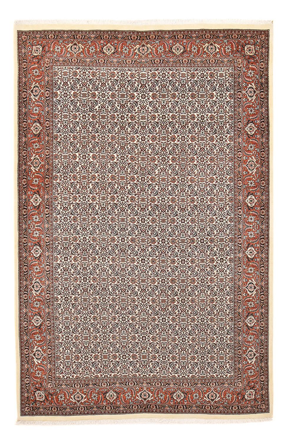 Tappeto Persero - Bidjar - 305 x 202 cm - rosso scuro