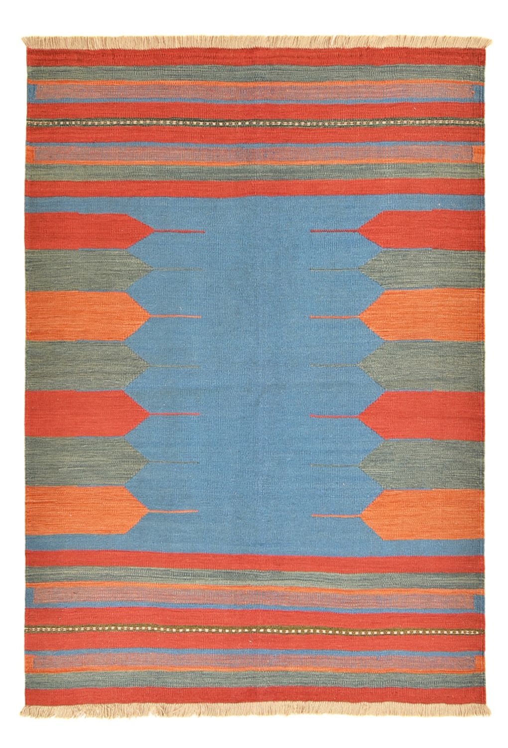 Tappeto Kelim - Tendenza - 200 x 145 cm - multicolore