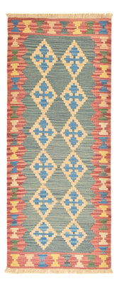 Tappeto corsia Tappeto Kelim - Orientale - 190 x 80 cm - multicolore