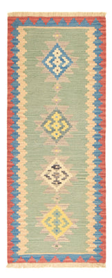 Tappeto corsia Tappeto Kelim - Orientale - 204 x 84 cm - multicolore