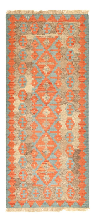 Tappeto corsia Tappeto Kelim - Orientale - 196 x 84 cm - multicolore