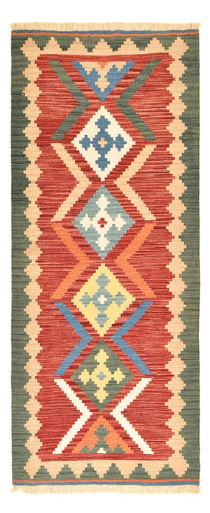Tappeto corsia Tappeto Kelim - Orientale - 213 x 84 cm - multicolore
