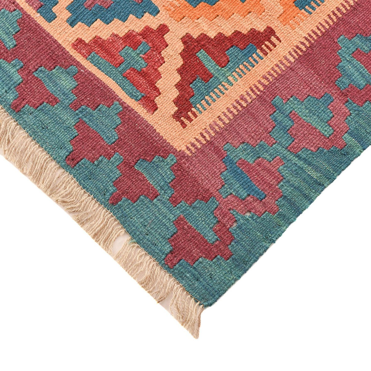 Tappeto Kelim - Orientale - 195 x 156 cm - multicolore