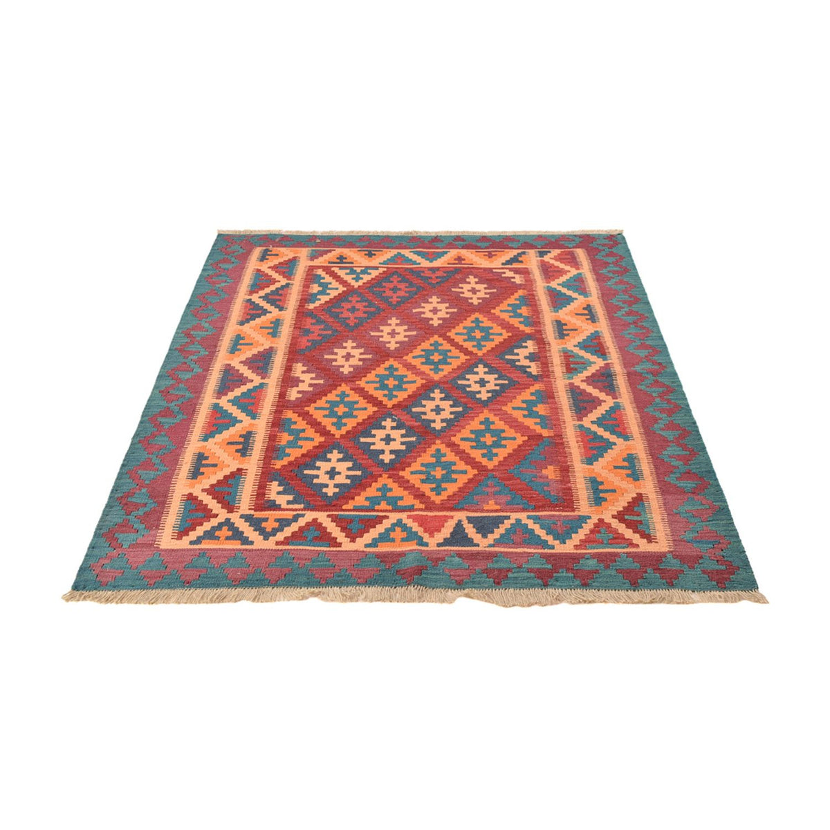Tappeto Kelim - Orientale - 195 x 156 cm - multicolore