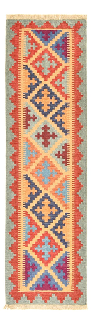 Tappeto corsia Tappeto Kelim - Orientale - 196 x 58 cm - multicolore