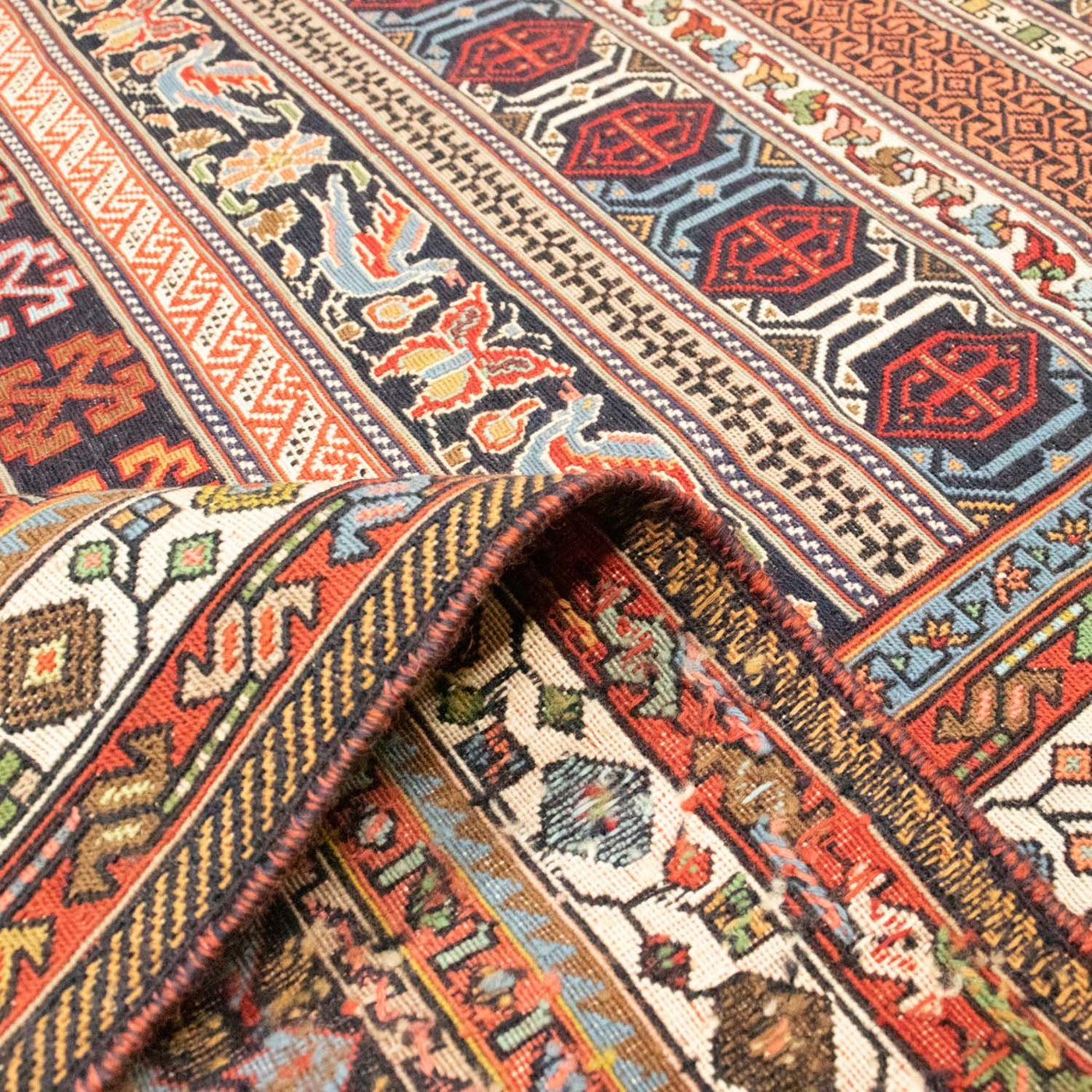 Afshar Sirjan Tappeto 296x202cm - Tappeto persiano