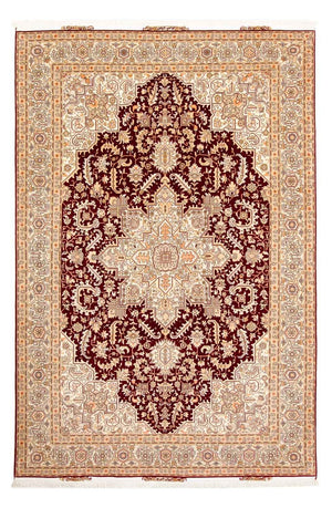 Tappeto Persero - Tabriz - Reale - 300 x 200 cm - rosso scuro